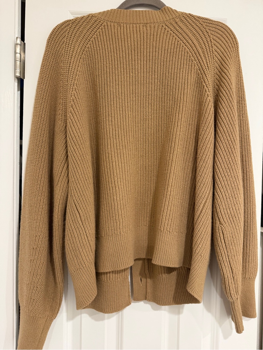 Banana Republic Women's Camel/Tan Ribbed Button-Front Cardigan - Picture 2 of 3